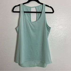 Fabletics Aqua Blue Tank Top Keyhole *see measurements